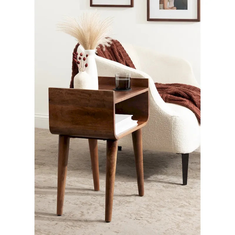 Kate and Laurel Quilby Wooden Side Table - 18 x 14 x 27 Inches - image 1