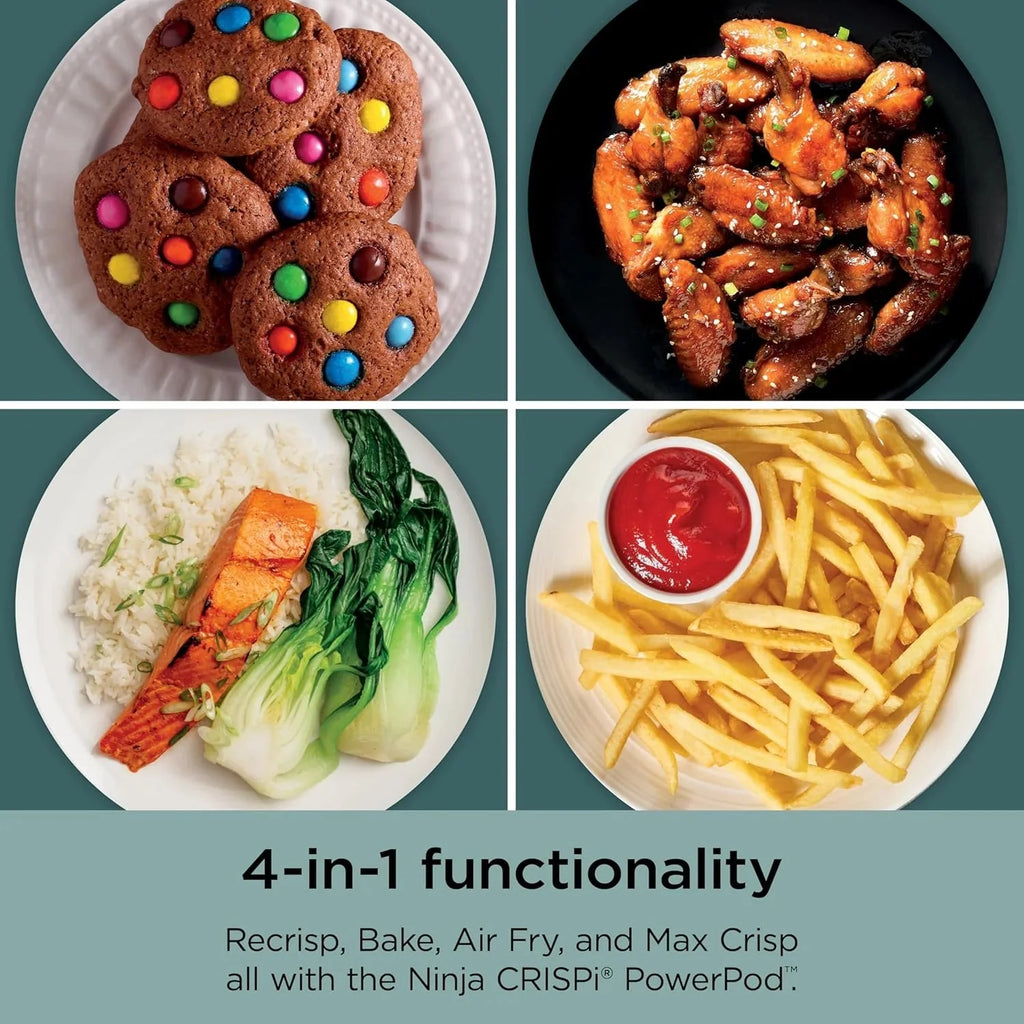 Ninja Crispi 4-in-1 Portable Glass Air Fryer Cooking System, 1500W, 4QT & 6-Cup TempWare Glass Containers with Storage Lids, Microwave, Freezer & Dishwasher Safe - image 59
