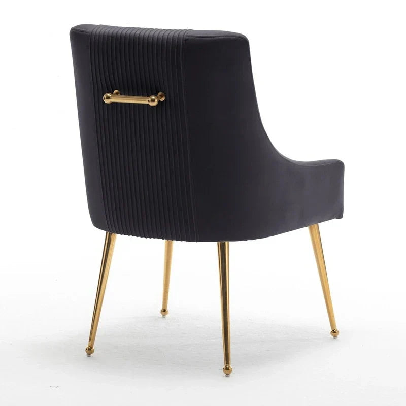 SEYNAR Set of 6 Modern Glam Boucle Velvet Dining or Vanity Chairs with Rear Handle - image 27