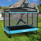 6 FT Kids Trampoline with Swing & Safety Fence, ASTM Approved Toddler Rectangle Trampoline for 3-8 Year Old - image 14