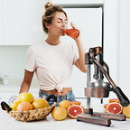 Zulay Kitchen Cast Iron Orange Juice Squeezer Heavy Duty, Easy to Clean, Professional Citrus Juicer Durable Stainless Steel Lemon Squeezer Sturdy Manual Citrus Press & Orange Squeezer (Copper): Home & Kitchen - image 7