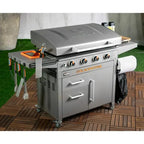 4-Burner 36-Inch Griddle Cooking Station with Hood - image 3