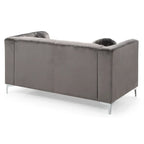 Velvet Button-Tufted Pompano Loveseat - image 30