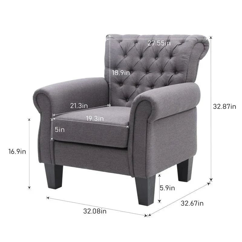 Pellebant Contemporary Club Armchair - Stylish Accent Chair for Living Room - image 22