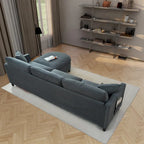 107.87" Sectional Sofa with Removable Seat and Back Cushions, Includes 1 Ottoman - image 10