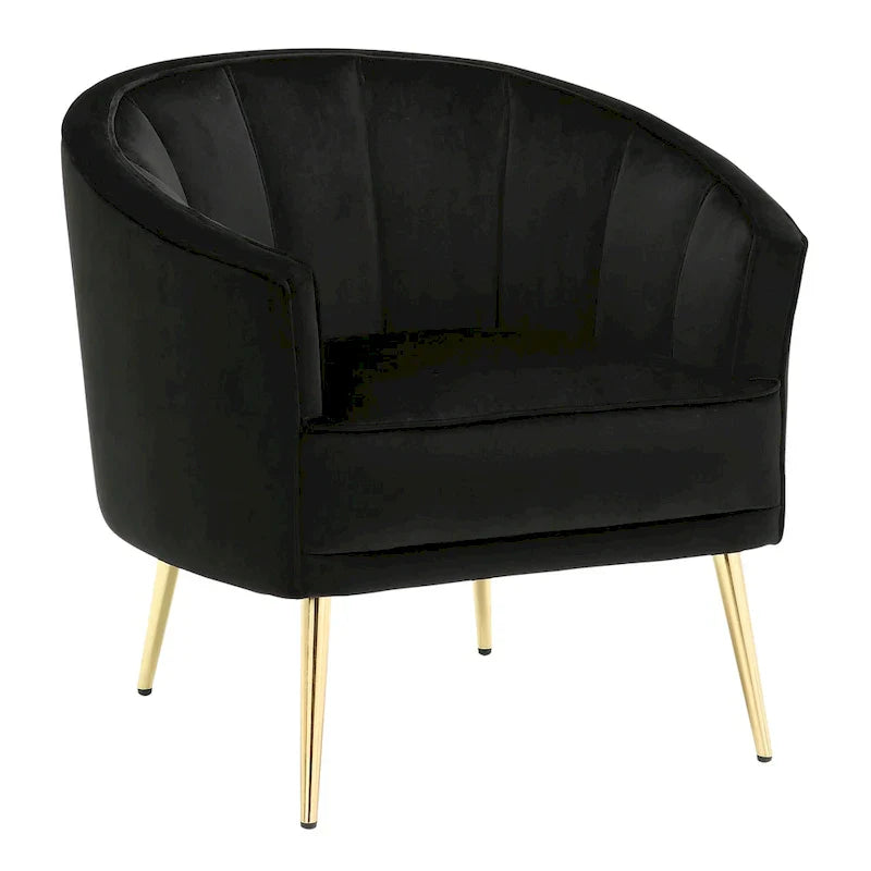 Randolf Velvet Accent Chair in Silver Orchid - image 5