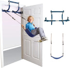 6 Piece Indoor Doorway Gym Set for Kids – Indoor Swing for Kids Includes Kids Swing Chair, Rings, Hanging Trapeze, Ladder, Swinging Rope & Pullup Bar - image 11