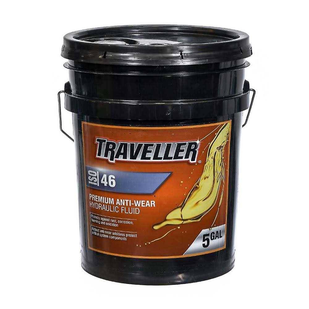 Traveller T806325 ISO 46 Premium Anti-wear Fluid Hydraulic Oil - 5 Gallon-Instock - image 1