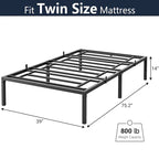 Sturdy Metal Platform Bed Frame - No Box Spring Required - image 11