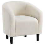 Yaheetech Club Chair Accent Barrel Chair Upholstered Arm Chair - image 6