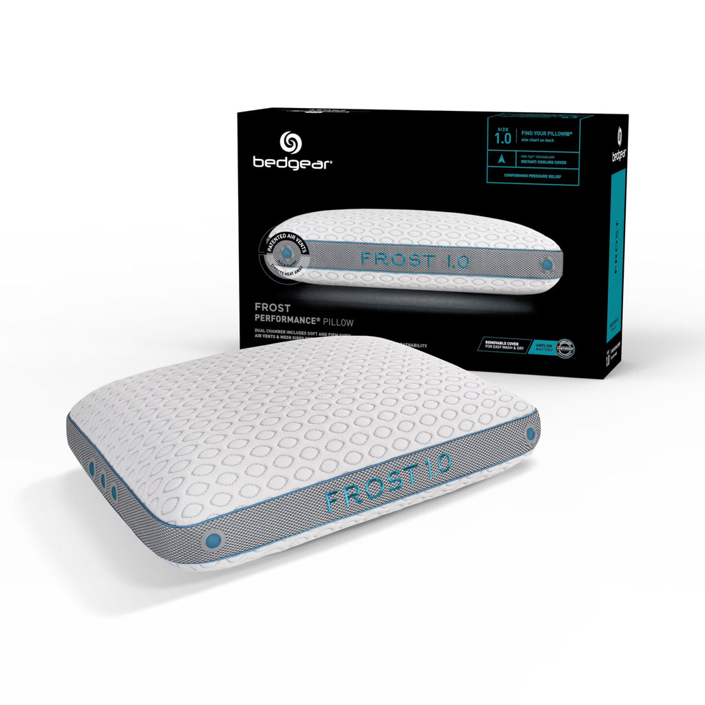 Bedgear Frost Performance Pillow - Size 3.0 - Cooling Bed Pillow for Hot Sleepers - Medium Firmness Pillow for All Sleep Positions, Hypoallergenic - image 3