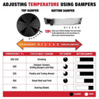 Akorn Jr. 14 In. Portable Kamado Charcoal Grill in Red - image 15