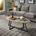 iNSPIRE Q Modern Jurmala Glossy Sintered Stone Tables with Grey Metal Base - image 2