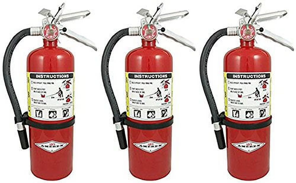 Amerex B402, 5 lb ABC Dry Chemical Fire Extinguisher with Aluminum Valve, Pack of 3 - image 1