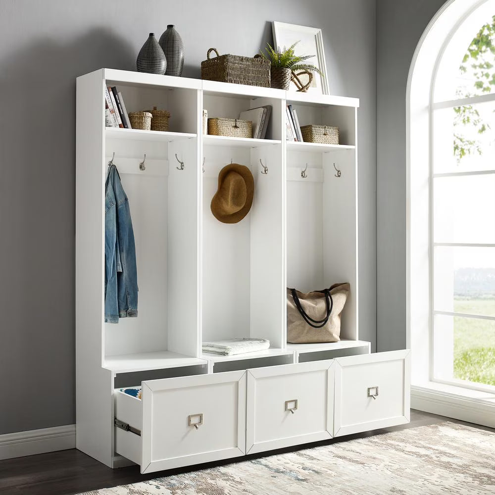 Crosley Furniture Harper Hall Tree in White - image 3