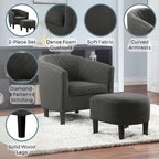 Convenience Concepts Roosevelt Accent Chair with Ottoman - Stylish Seating Solution - image 5