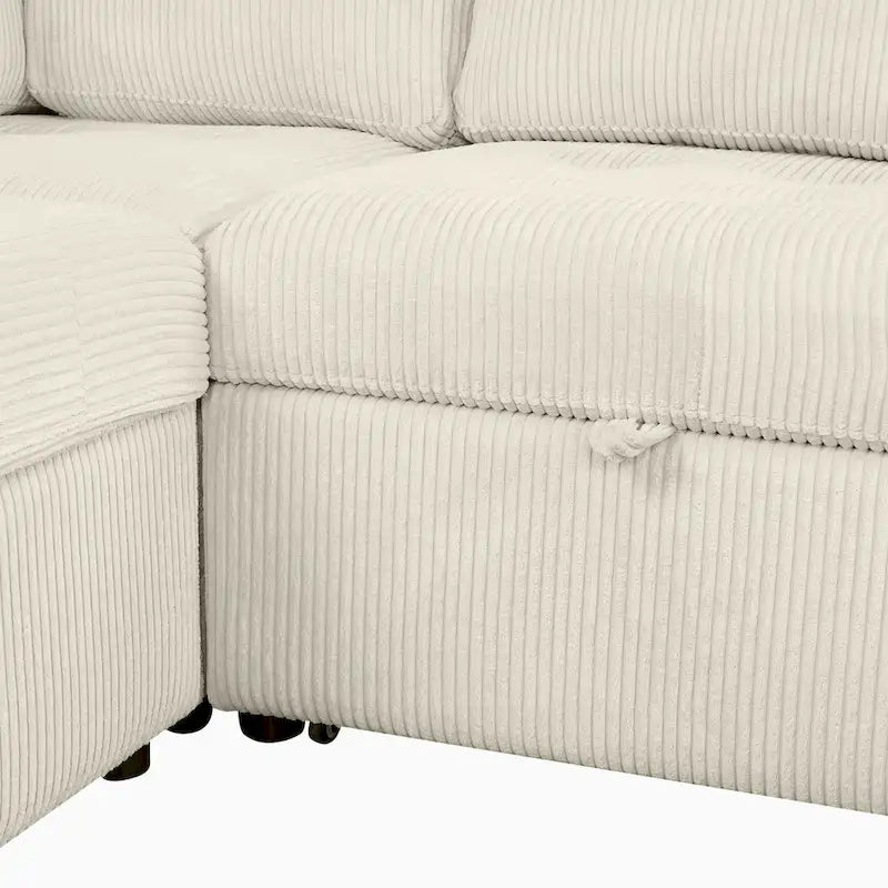 Roomfitters U-Shaped Sectional Sofa with Pull-Out Bed, Storage Chaise Lounge, and Integrated Charging Ports for Living Room - image 26