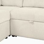 Roomfitters U-Shaped Sectional Sofa with Pull-Out Bed, Storage Chaise Lounge, and Integrated Charging Ports for Living Room - image 26