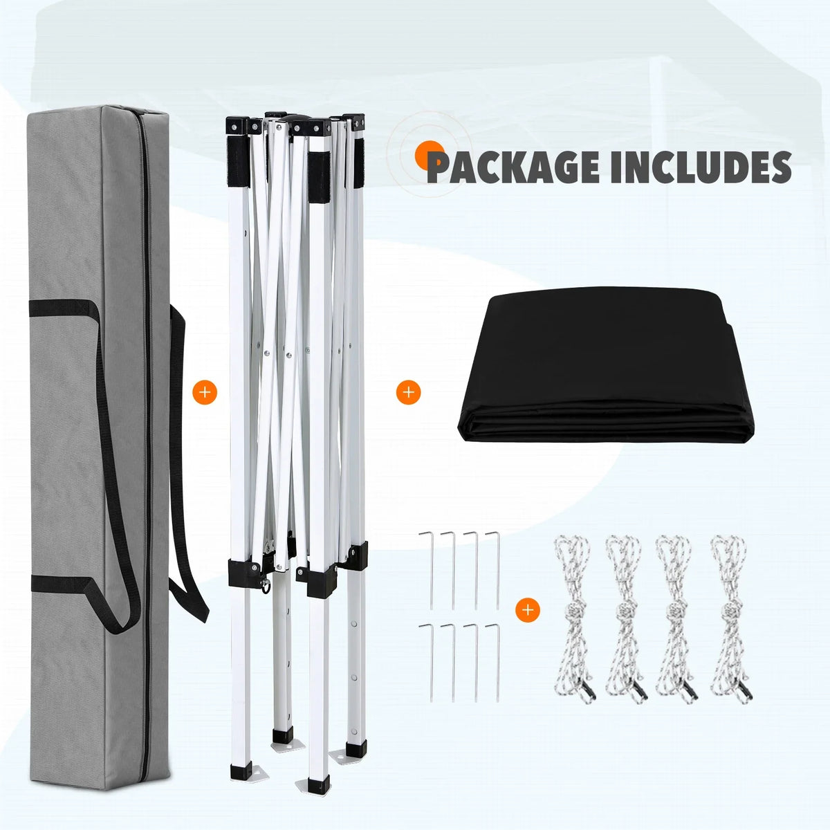 EAGLE PEAK 5x5 Pop up Canopy Tent Instant Outdoor Canopy Easy Set - up Straight Leg Folding Shelter（blue） - image 69