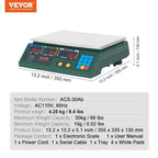 Electronic Price Computing Scale, 66 LB Digital Deli Weight Scales, LED Digital Commercial Food Fruit Meat Produce Counting Weight, for Retail Outlet Store, Kitchen, Restaurant Market, Farmer - image 8
