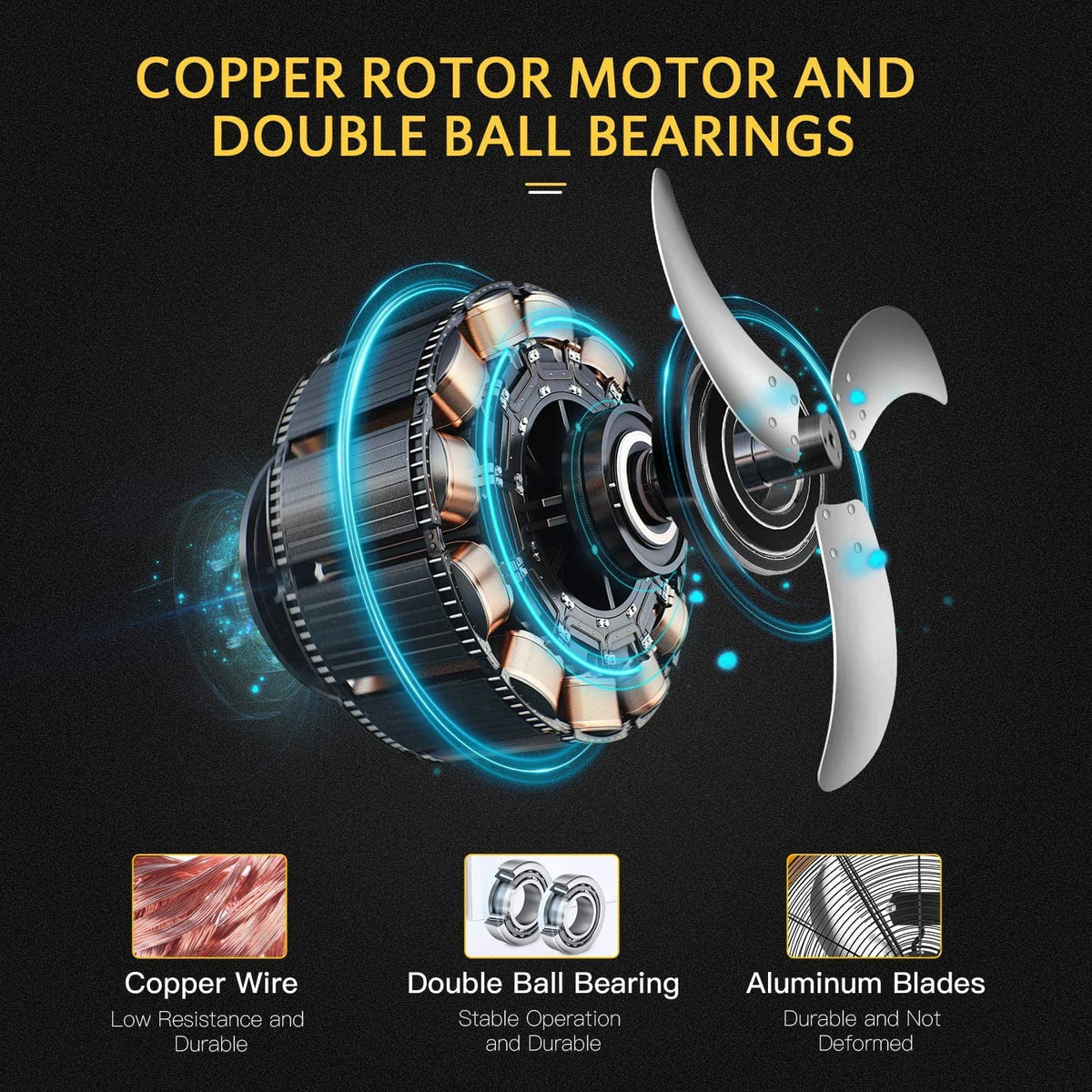 Simple Deluxe 24 in 3 Speed 4700 CFM Metal Drum Fan - image 6