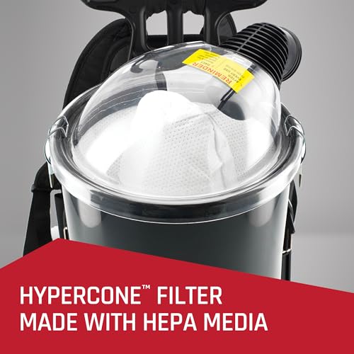 Commercial Shoulder Vac Pro Backpack Bagged Vacuum Cleaner, with HEPA Media Filter, Lightweight with Extra Long Cord, Chiropractic Design, for Carpet and Hard Floors, C2401, Black - image 5