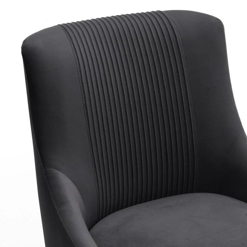 SEYNAR Set of 6 Modern Glam Boucle Velvet Dining or Vanity Chairs with Rear Handle - image 29