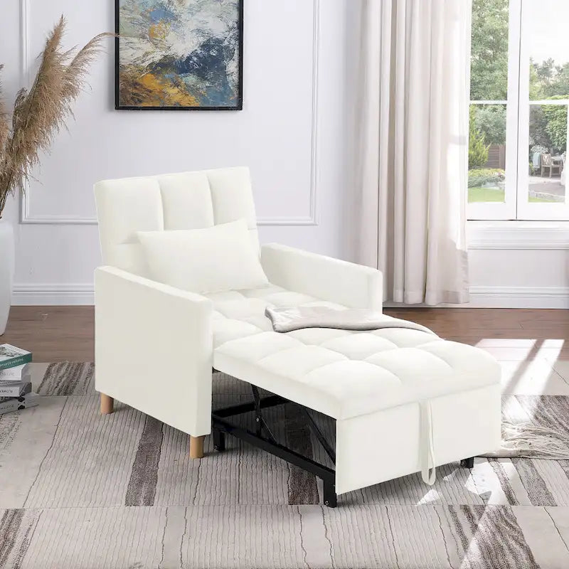 Versatile Sleeper Chair with Removable Pillow - image 3