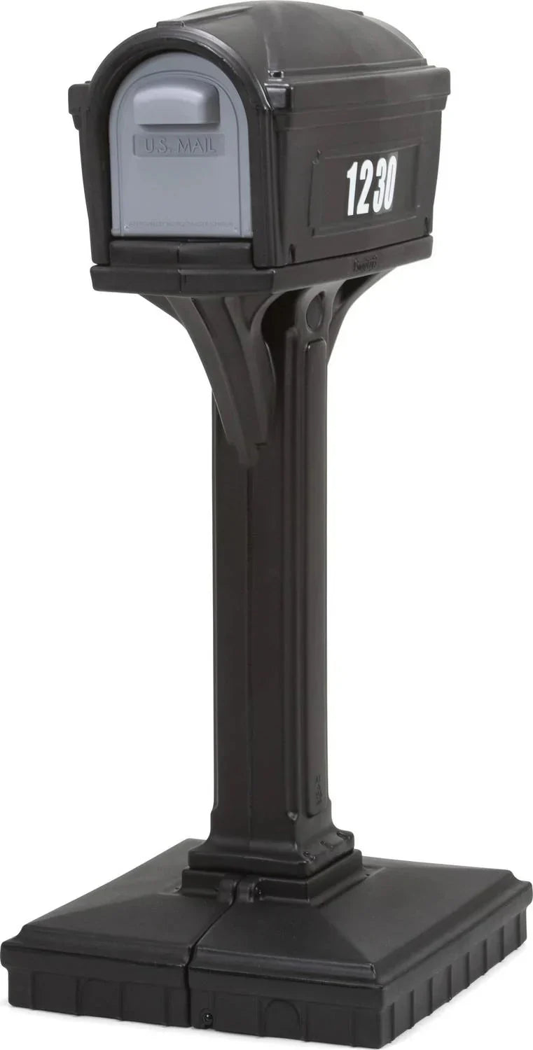 Simplay3 Dig Free Easy Up Classic Black Plastic Mailbox - image 3
