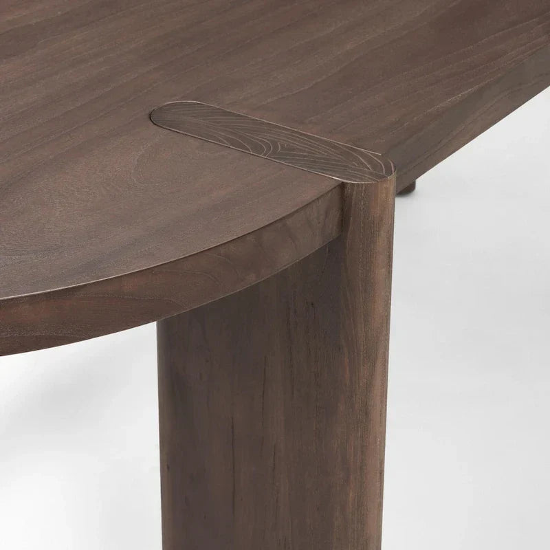 Sohan Dark Elm Oval Dining Table - Dimensions: 91.0L x 38.0W x 30.0H - image 6