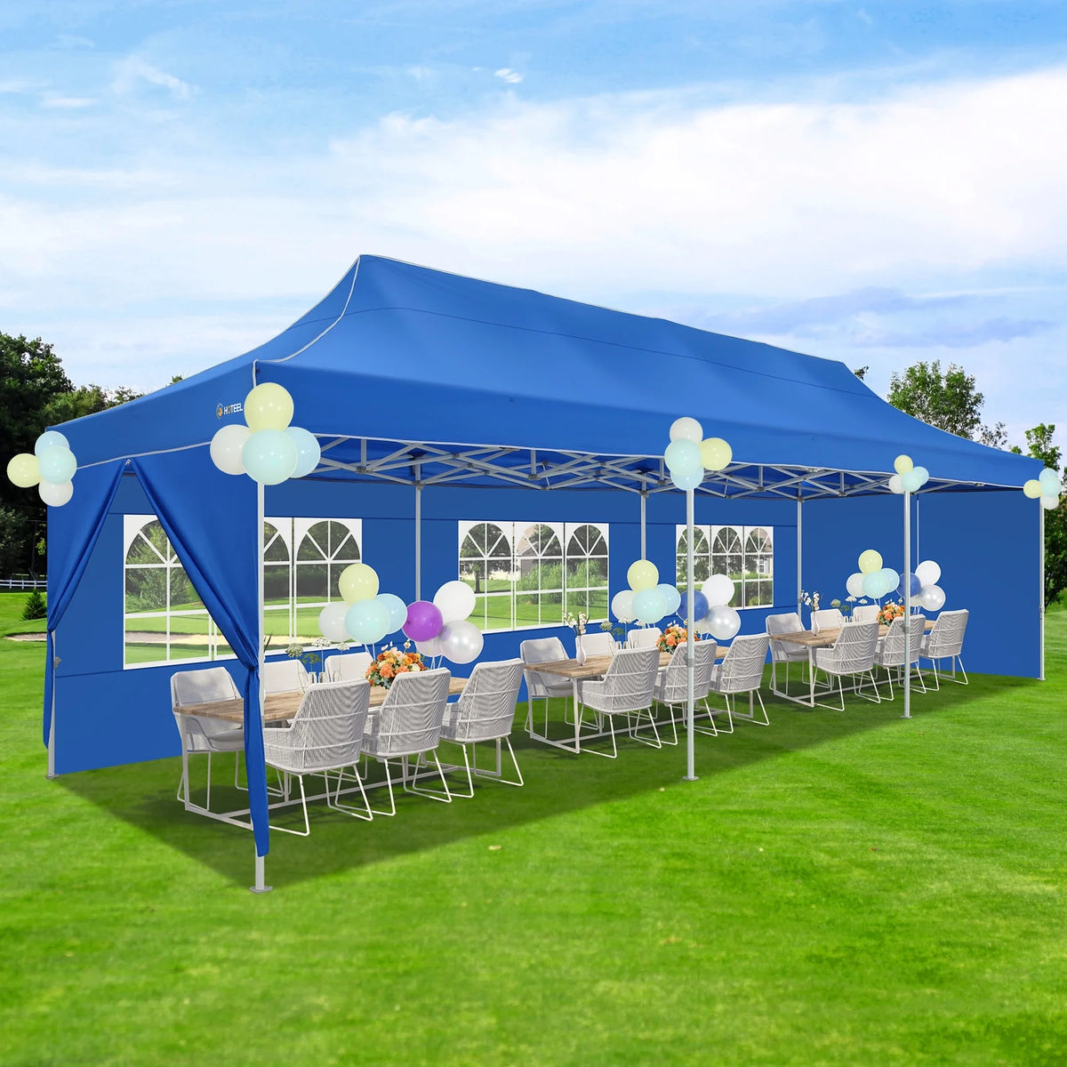 Hoteel 10x15 Heavy Duty Canopy Tent with 4 Sidewalls,Pop up Canopy for Parties Wedding,Commercial Easy up Gazebo with Roller Bag,UV 50+ &,Black - image 53