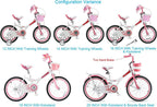 Royalbaby Jenny Princess 20 inch Girl-s Bicycle. White & Pink - image 10