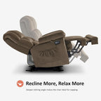 MCombo Heated Massage Electric Recliner Chair for Living Room - Fabric R6233 - image 24