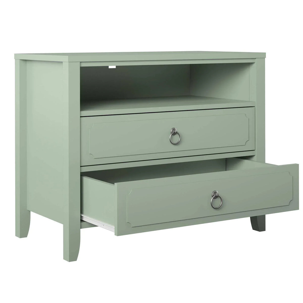 Drawer Nightstand, Green - image 5
