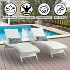All Weather Wicker Chaise Lounge - Set of 2 - image 27