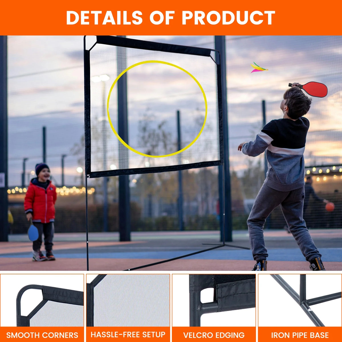 Slsy Portable Pickleball with Net, A Racket Game That Combines Pickleball, Badminton, Jianzi, and Tennis, Backyard Games Sport Outdoor Indoor, Fun Games for Kids & Adults - image 12