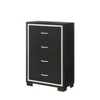 Pedro 6-Piece Black Velvet Upholstered Bedroom Collection - image 12