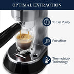 De'Longhi Dedica Espresso Machine with Manual Milk Frother - image 4