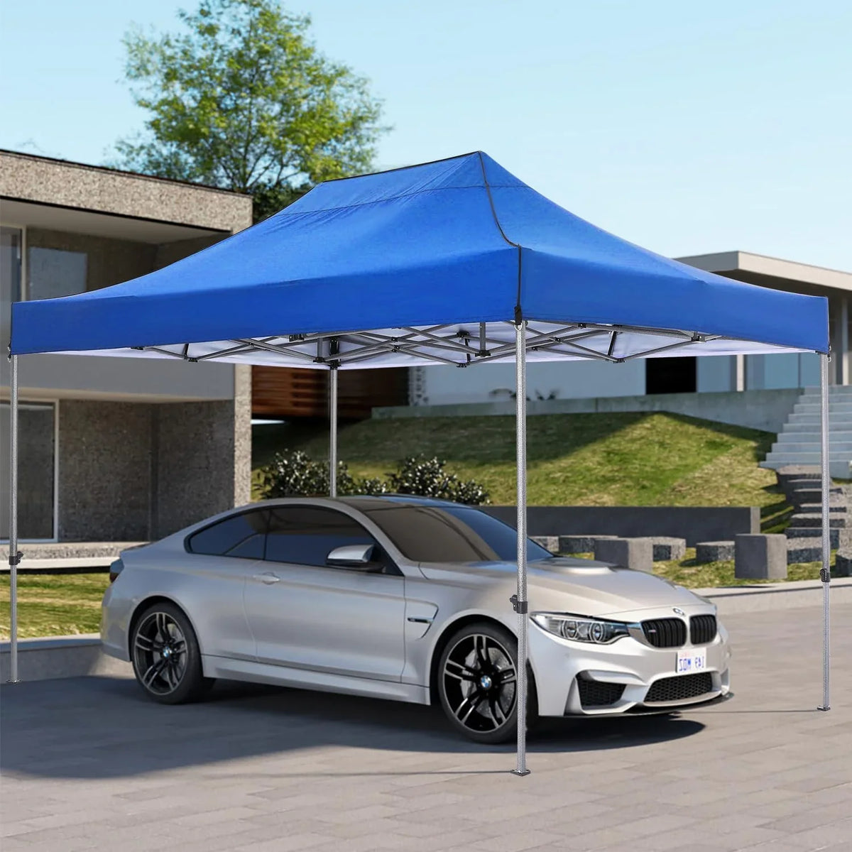 COBIZI 10x20 Heavy Duty Pop up Canopy Tent with 6 sidewalls Easy Up Commercial Outdoor Canopy Wedding Party Tents for Parties All Season Wind & Waterproof Gazebo with Roller Bag,Black(Frame Thickened) - image 203