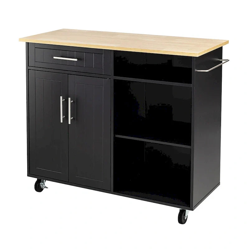 Futzca Kitchen Island Cart with Storage Cabinet and Drawers - Not Applicable - image 16