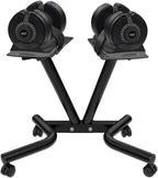 Dumbbell Stand Fitness Dial Dumbbell Rack with Adjustable Belt for Home Gym Set - image 2