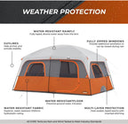 CORE Straight Wall Cabin Tents / 10 Person / 11 Person / 12 Person Large Multi Room Family Tents for Car Camping & Outdoor Adventures - image 15