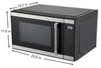 Hamilton Beach 1.1 Cu. Ft. Microwave Oven, Countertop, Black and Stainless Steel - image 2