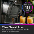 Countertop Nugget Ice Maker with Side Tank / Ice Machine with WiFi Connectivity / Smart Home Kitchen Essentials / Stainless Steel - image 37