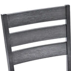 Set of 4 Slat Back Wooden Dining Chairs - image 7