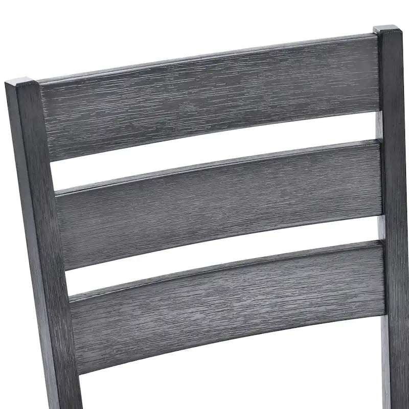 Set of 4 Slat Back Wooden Dining Chairs - image 7