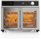 Crisp 'N Bake Air Fryer Toaster Oven Combo, 12 in 1 Countertop Convection Oven Cooks Food Fast, Fits a Whole Pizza or 6 Toast Slices, French Doors with Stainless Steel Finish - image 2