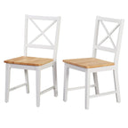 Set of 2 Solid Wood Crossback Dining Chairs by Simple Living - image 11