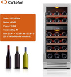 24'' Wine Cooler Refrigerator - 46 Bottle Wine Fridge Dual Zone with Modern Touch Intelligent Digital 40°-65°F Low Noise, Built in or Freestanding Wine Cooler for Home and Kitchen - image 44