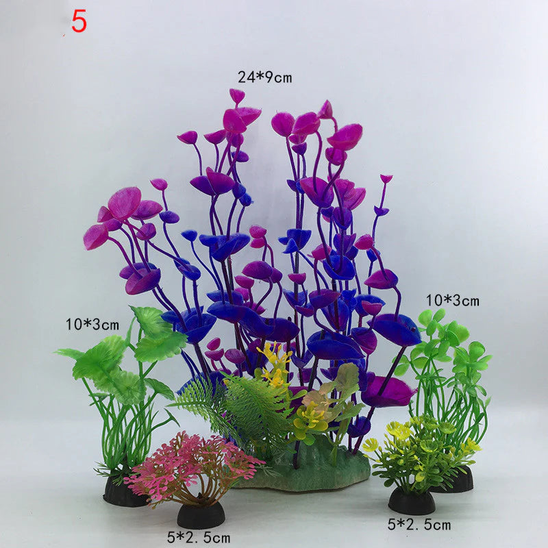 Fish Tank Decoration Simulation Water Plant Artificial Aquarium Landscaping Decor - image 17
